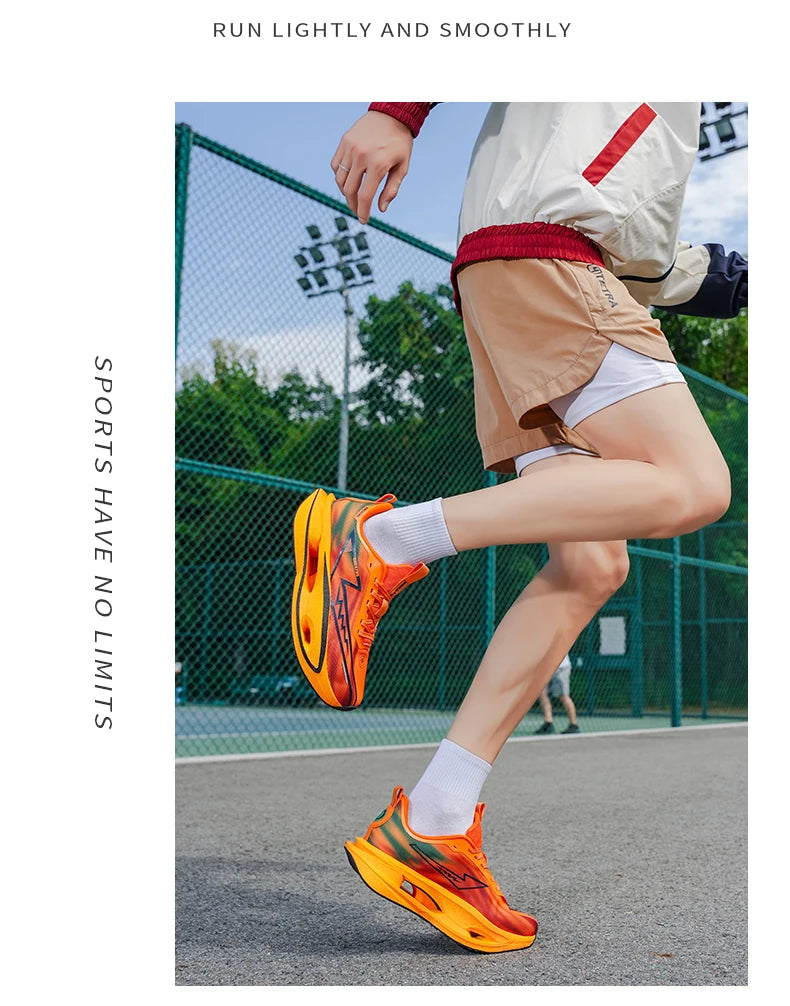 Running Shoes Marathon Speciality Men Sports Carbon Board Breathable Ultralight Womens Comfy Athletic Cushion Stability Sneakers