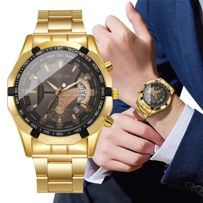 Montres de mode pour homme, montres d'affaires, montres de luxe à grand cadran avec calendrier, montres à quartz pour homme, Reloj Hombre (sans boîte)