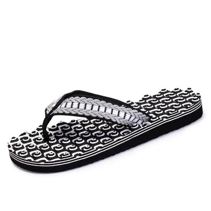 Pantoufles d'intérieur décontractées pour hommes, tongs, sandales de plage, diapositives plates coordonnantes, chaussures de maison, été
