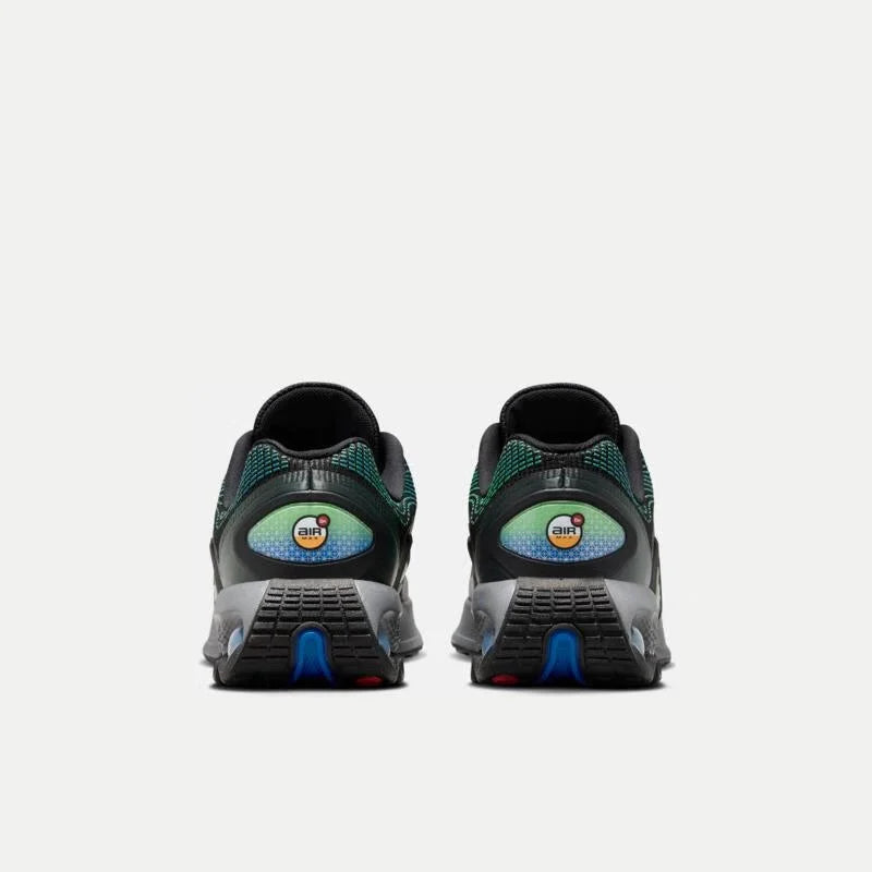 Nike Air Cushion Cushioning Fitness High-Quality Upper Training Women's Low-Top Running Shoes New Lightweight Comfortable Commuting Outdoor Sports Running Shoes Air Max Dn Black and Green Cool Color Fashion Versatile Casual S