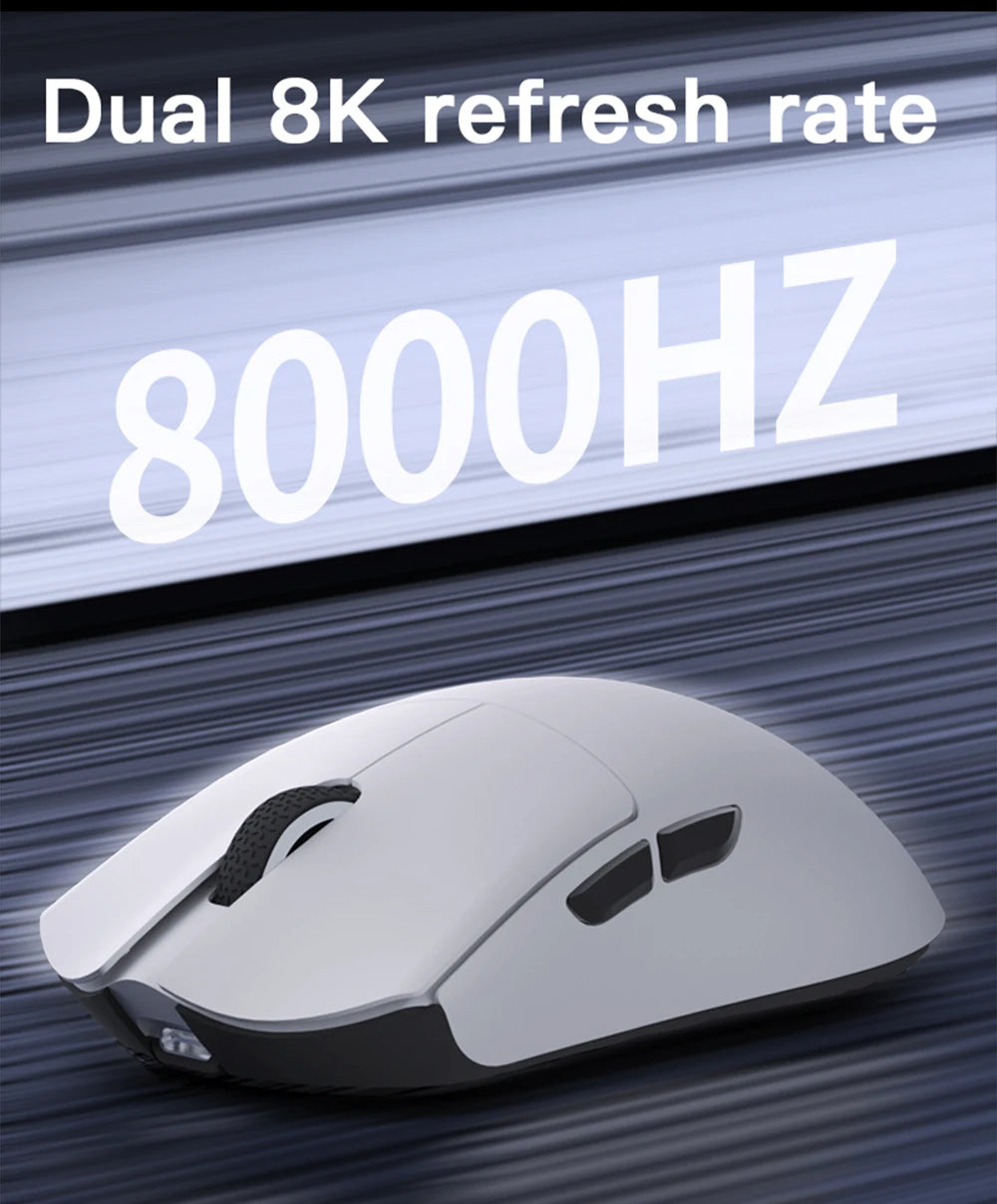 Darmoshark M3 V2 Gaming Mouse Double 8K Wireless Tri Mode 26KDPI PAW3395 Sensor Big Hand Game Macro Mouse For Computer Laptop PC