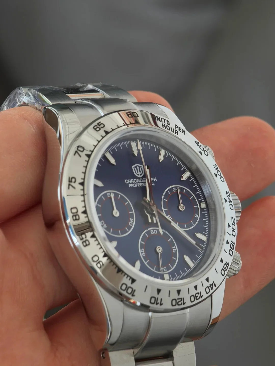 Watchdives WD16500 V2 Men Watch VK63 Quartz Movement Chronograph Wristwatch Stainless Steel Sapphire Crystal Luminous  Watches