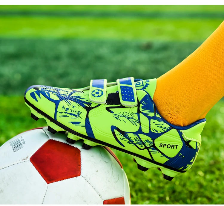 Chaussures de football pour enfants FG/TF, bottes de football pour garçons, crampons d'extérieur, crampons de futsal, chaussures de sport d'entraînement, taille 33-38