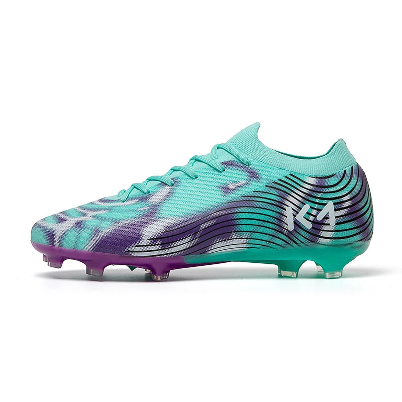 Chaussures de football à crampons longs pour adultes, résistantes à l'usure, respirantes, crampons de football pour hommes, chaussures de sport professionnelles pour entraînement et matchs