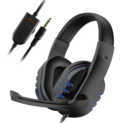 Casque de jeu 3.5mm filaire sur la tête casque de joueur avec Microphone contrôle du Volume Gamer écouteur casque pour Xbox PS4 PC
