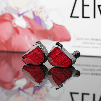 TRUTHEAR x Crinacle ZERO:RED earphone Dual Dynamic Drivers In Ear Headphone with 0.78 2Pin Cable