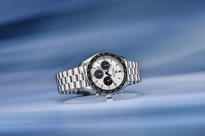 Orologio da uomo PAGANI DESIGN «New Moon» – Orologio al quarzo di lusso, cronografo, vetro zaffiro con trattamento antiriflesso, lunetta in ceramica, lancette luminescenti