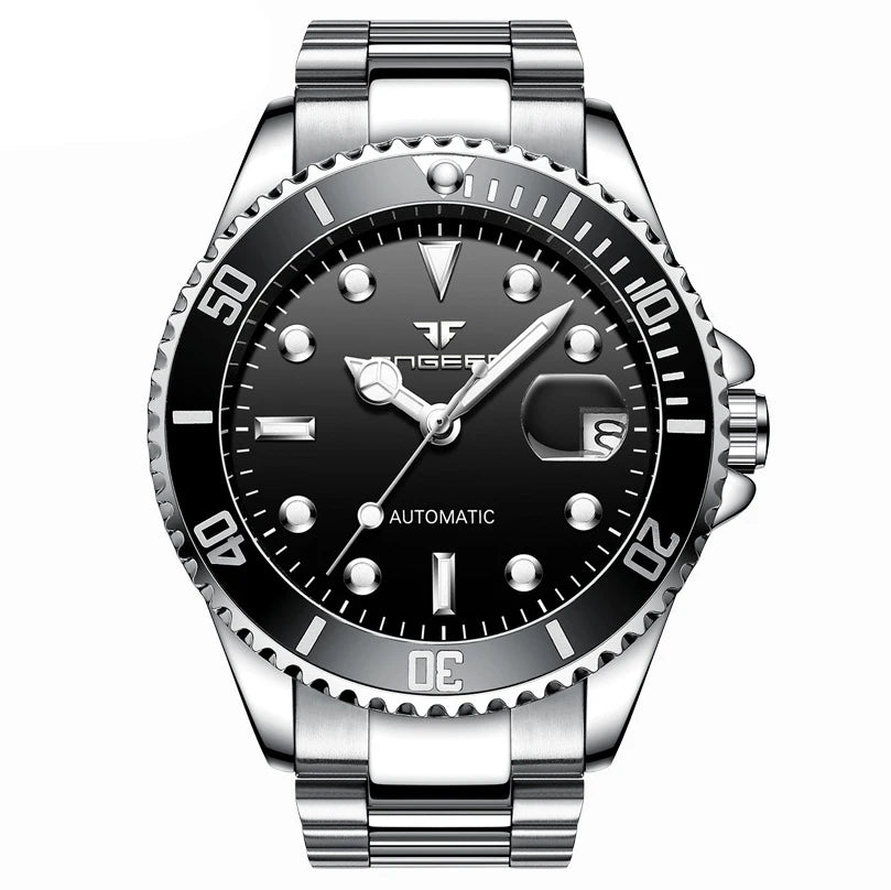 Orologi da polso meccanici BINBOND da uomo, di lusso, luminescenti, impermeabili, automatici, con tourbillon, scheletrati