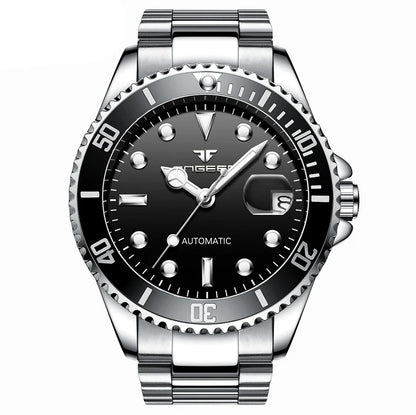 Orologi da polso meccanici BINBOND da uomo, di lusso, luminescenti, impermeabili, automatici, con tourbillon, scheletrati
