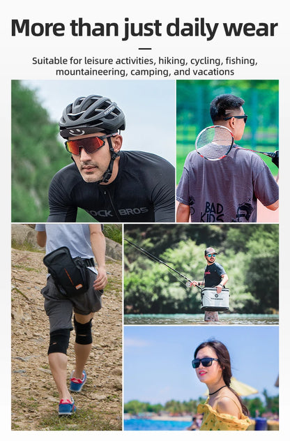 ROCKBROS Summer Cycling Cap With Brim Sun Protection Breathable Quick Dry Cycling Hat Cap Outdoor Sport Fishing Cycling Headwear