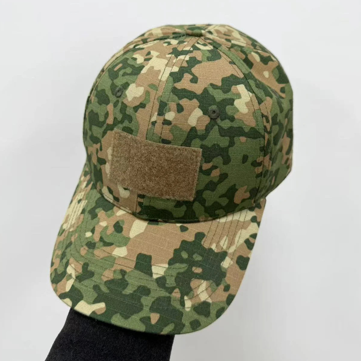 M19 NFP - Cappellino da baseball multicolore con motivo mimetico Flecktran dei Paesi Bassi, da uomo, per attività all'aperto, verde