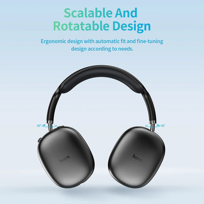 HOCO W35 Air Over-ear Bluetooth Headphones Wireless Sports headset Suport TF card AUX mode Stereo Smart Gaming Student Earphones
