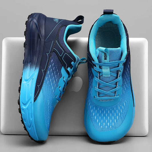 Wide Box Toe Sneakers Platform Soles Fashion Casual Sports Shoes Men Running Walking