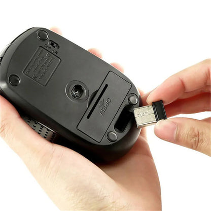 Wireless Mouse 2.4G Silent Mouse Portable Mobile Optical Office Mouse 1600 Adjustable DPI Levels for Notebook PC Laptop MacBook