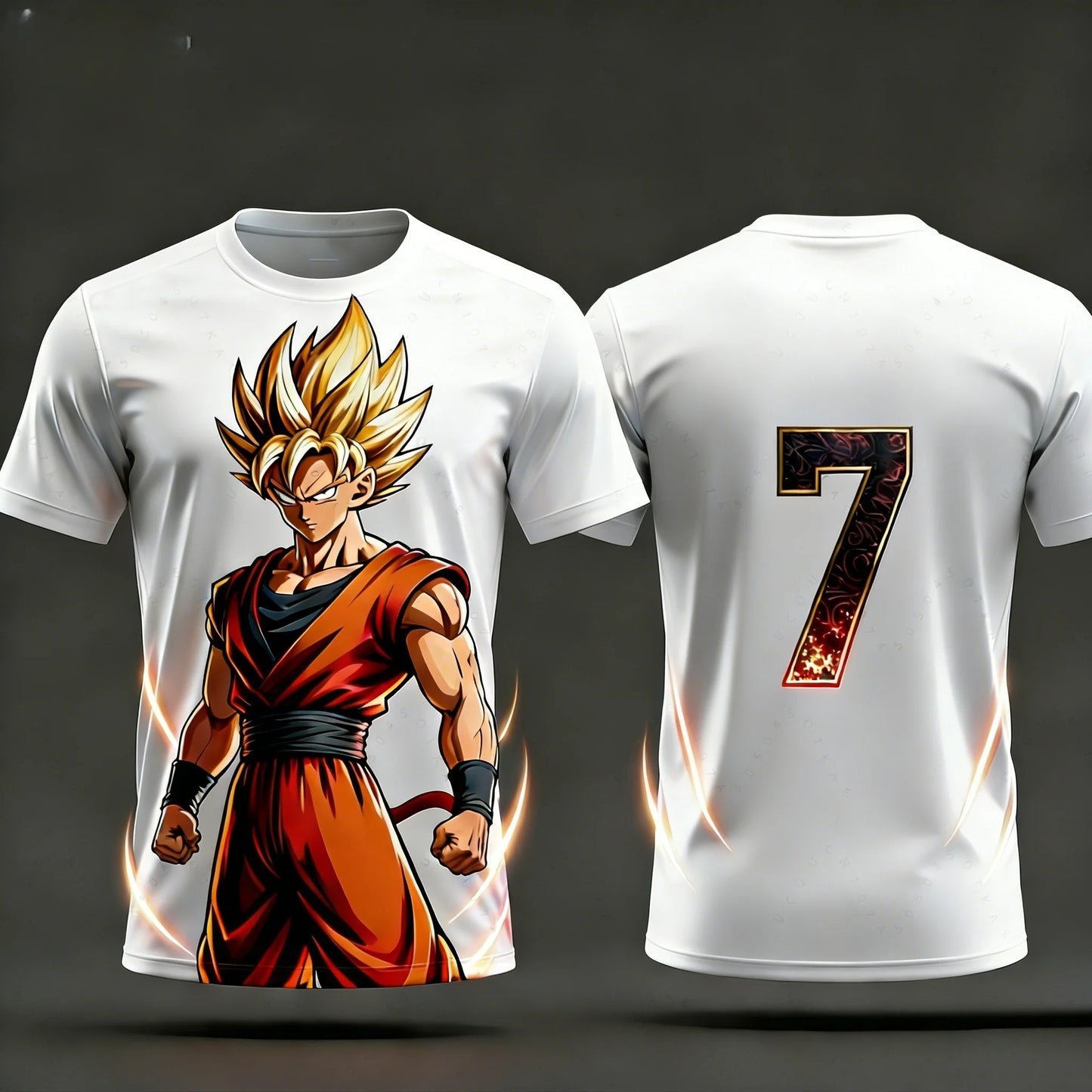2026 Summer Dragon Ball T-Shirt High Quality 3D Goku Print Oversized Unisex Retro Y2K Anime Football Casual for Men Women Kids