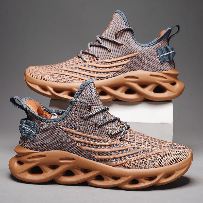 Sneakers da uomo comode e traspiranti in mesh, scarpe da tennis outdoor sportive per running, palestra e jogging, leggere e basse, scarpe da camminata da uomo