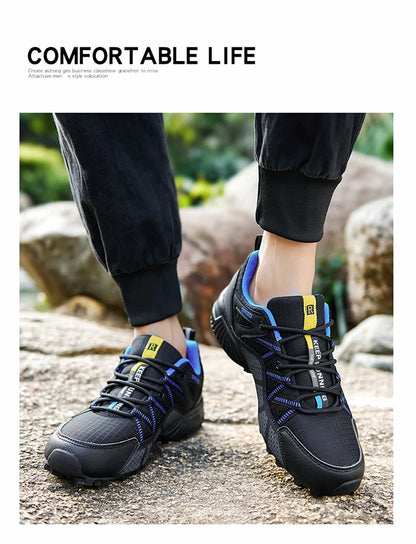 Men's Hiking Shoes All-terrain Outdoor Sports Shoes Breathable Mesh Non-slip Wear-resistant Hiking Shoes Outdoor Cycling Shoes