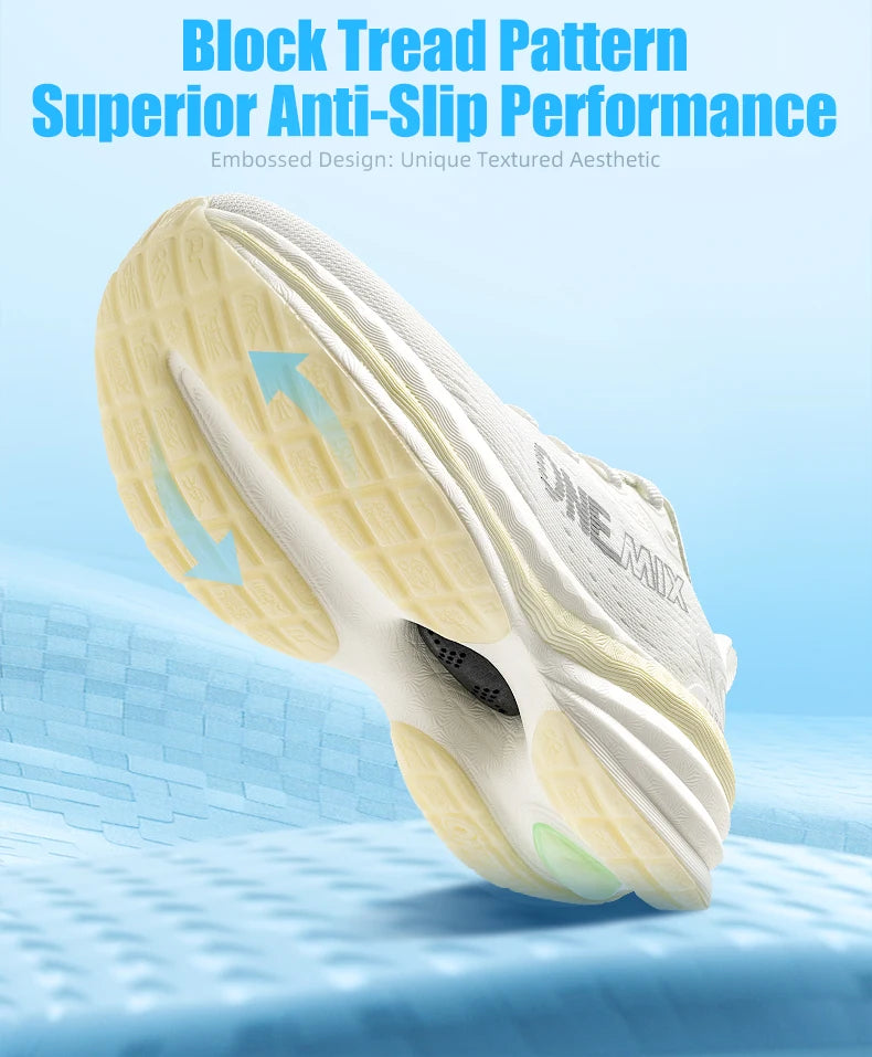 ONEMIX High Rebound Sneakers Comfortable Training Men Breathable Wear-resistant Sports Jogging Protection Running Shoes