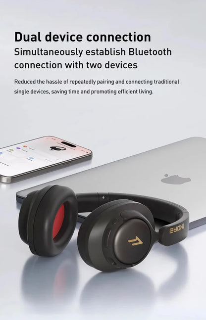 1MORE SonoFlow S Active Noise Canceling Wireless Headphones 42dB ANC Bluetooth Headsets Hi-Res Audio 90H Playtime