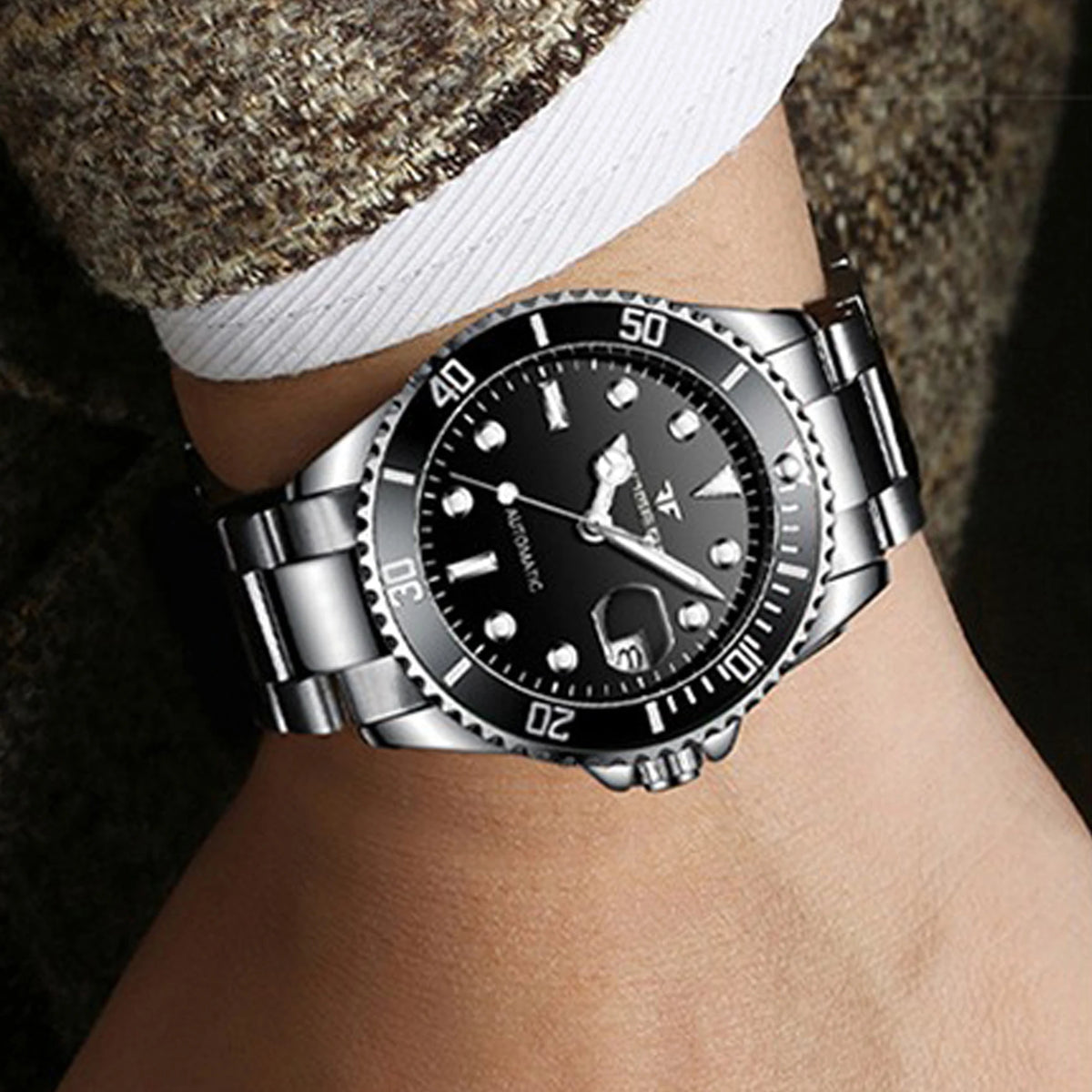 Orologi da polso meccanici BINBOND da uomo, di lusso, luminescenti, impermeabili, automatici, con tourbillon, scheletrati