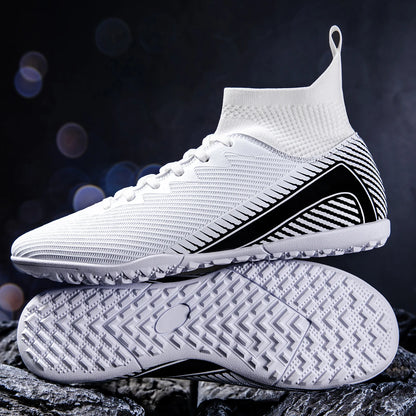 Men's match football shoes TF broken nail outdoor sports shoes provide super strong grip