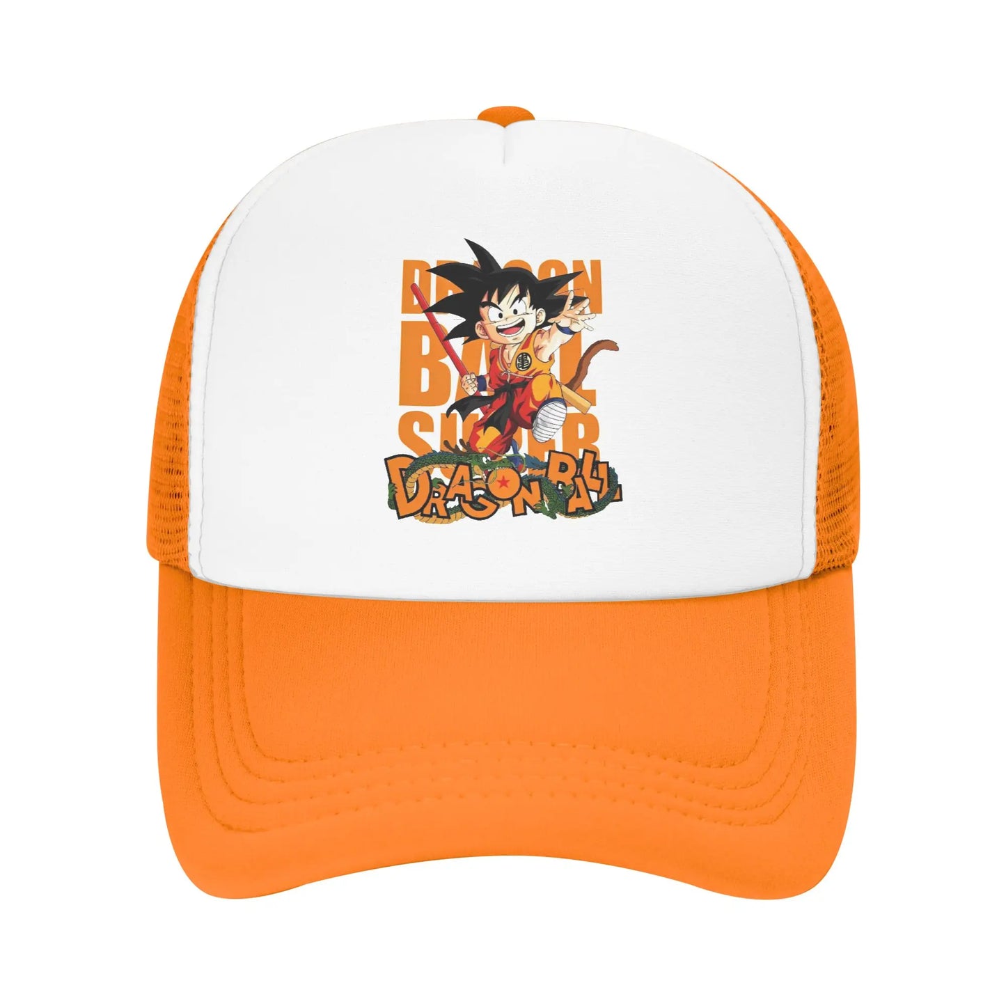 Dragon Ball Z Trucker Hat Super Saiyan Son Goku Hat Sun Hat Sun Caps Adjustable Snapback Caps Mesh Baseball Caps Wholesale New