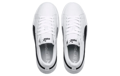 Baskets Puma Smash Platform L, blanc et noir, 366487-12