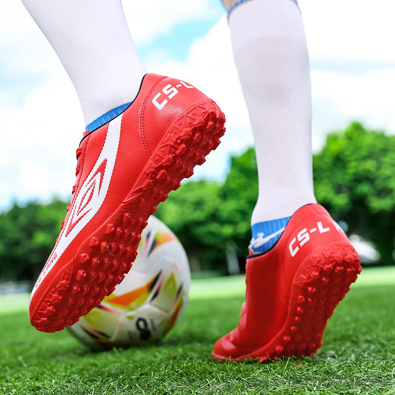 New Men Football Boots Grass Cleats Soccer Shoes Match Adult Indoor Ultralight Non-Slip Boys Futsal Sport Turf Comfortable
