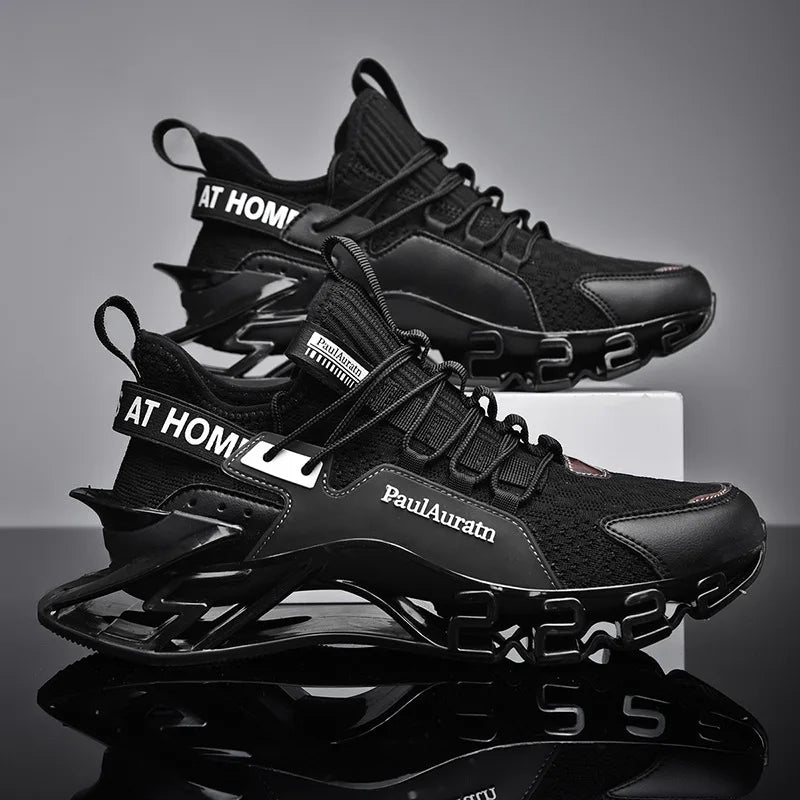 Printemps hommes baskets chaussures décontractées respirantes de haute qualité antidérapant amortissement chaussures de sport en plein air confortable maille chaussures Zapatillas