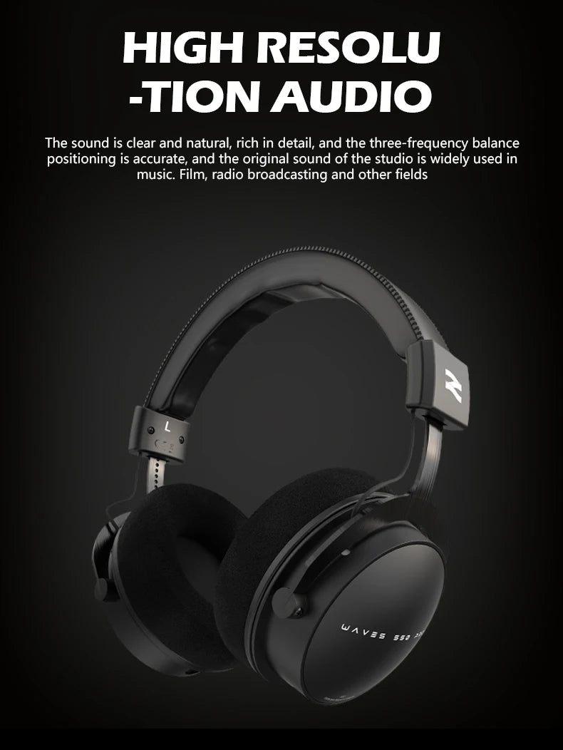 TALOMEN W550x Corded Studio Headphones Stereo Professional DJ Headphones Over-Ear Monitor Headphones with Detachable Cable