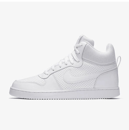 Nike genuine COURT BOROUGH MID Men's Pure White High-Top Casual Sneakers 838938-111