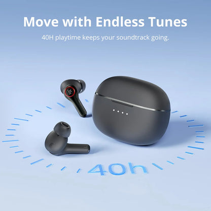 Tronsmart Sounfii NC 2 Earphones Bluetooth Wireless Hybrid ANC Earbuds with Hi-Res Audio, 40H Playtime, 2026 NEW CHOICE