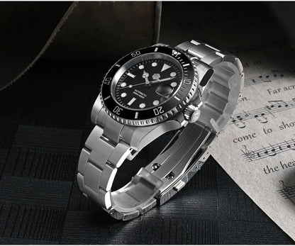 San Martin Upgraded Version 40mm Water Ghost Diver Watch Men's Luxury Automatic Mechanical Watches Sapphire Waterproof 200m SN0017