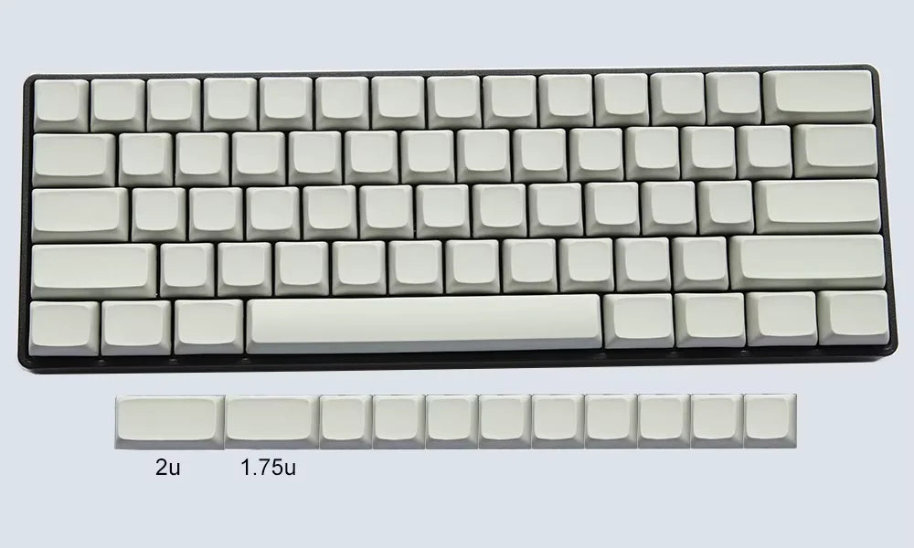 NPKC Blank XDA Keycaps Planck Preonic 61 75 87 108 Keyset Thick PBT Material for Cherry MX Mechanical Keyboard