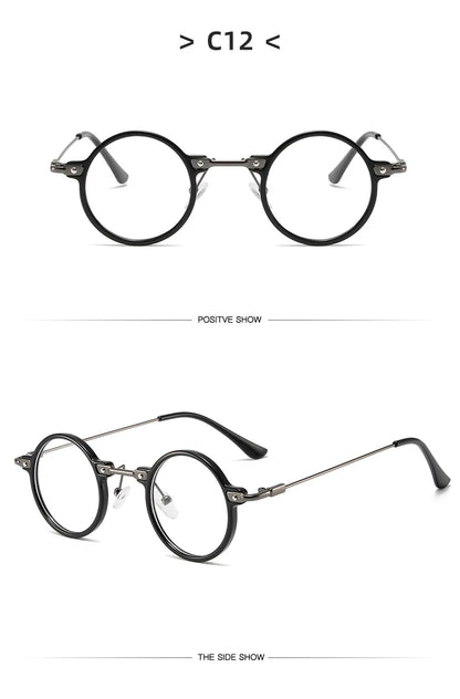 Runde Sonnenbrillen für Männer und Frauen, Retro-Steampunk-Sonnenbrillen, Herren- und Damenbrillen, Marken-Designerbrillen, Metallrahmen, Sonnenbrillen, Oculos De Sol