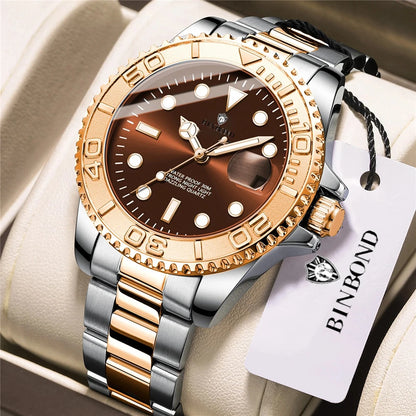 Montres de luxe pour homme - Nouvelle marque - Montres-bracelets sportives et tendance à quartz - Cadeaux pour homme - Montres automatiques - Horloge numérique « Café » pour homme