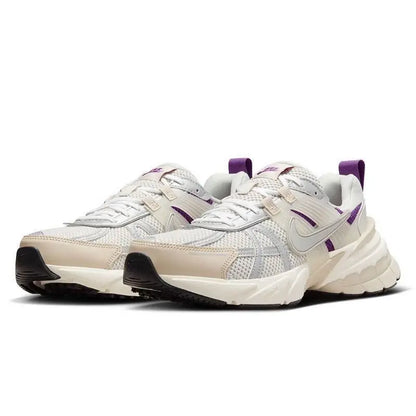 Nike's New High-Density Foam Sole Cushioning and Wear-Resistant Training Running Shoes for Men and Women, Classic V2K Run Prm Lightweight and Comfortable Outdoor Sports Running Shoes, Trendy Retro Style Fashionable Versatile