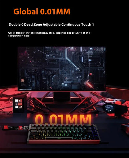 Irok MG68 MAX Keyboard Magnetic Switch Hot Swap RGB 8K Gamer Mechanical Keyboard PC E-Sports Gaming Accessories Customized Gift