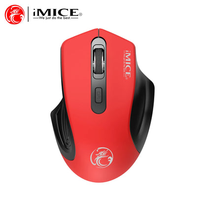 Silent 2.4G USB Wireless Mouse Battery Style Optical Tracking Computer Mice Receiver Soundless Mice For Office Laptop Ipad Mac