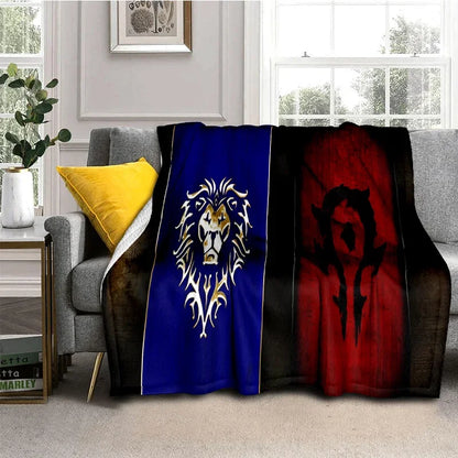 WOW, World of Warcraft Demon Hunter, Lich King, pătură din flanel pentru pat, dormitor, canapea, picnic, pătură pentru exterior și timp liber
