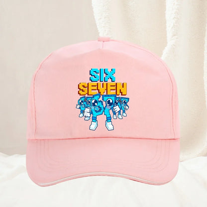Meme 67 Six Seven 6 7 Italian Brainrot Boné de basebol para homem, boné de camionista, primaveril, casual, para atividades ao ar livre, para ginásio, viseira de sol, boné snapback