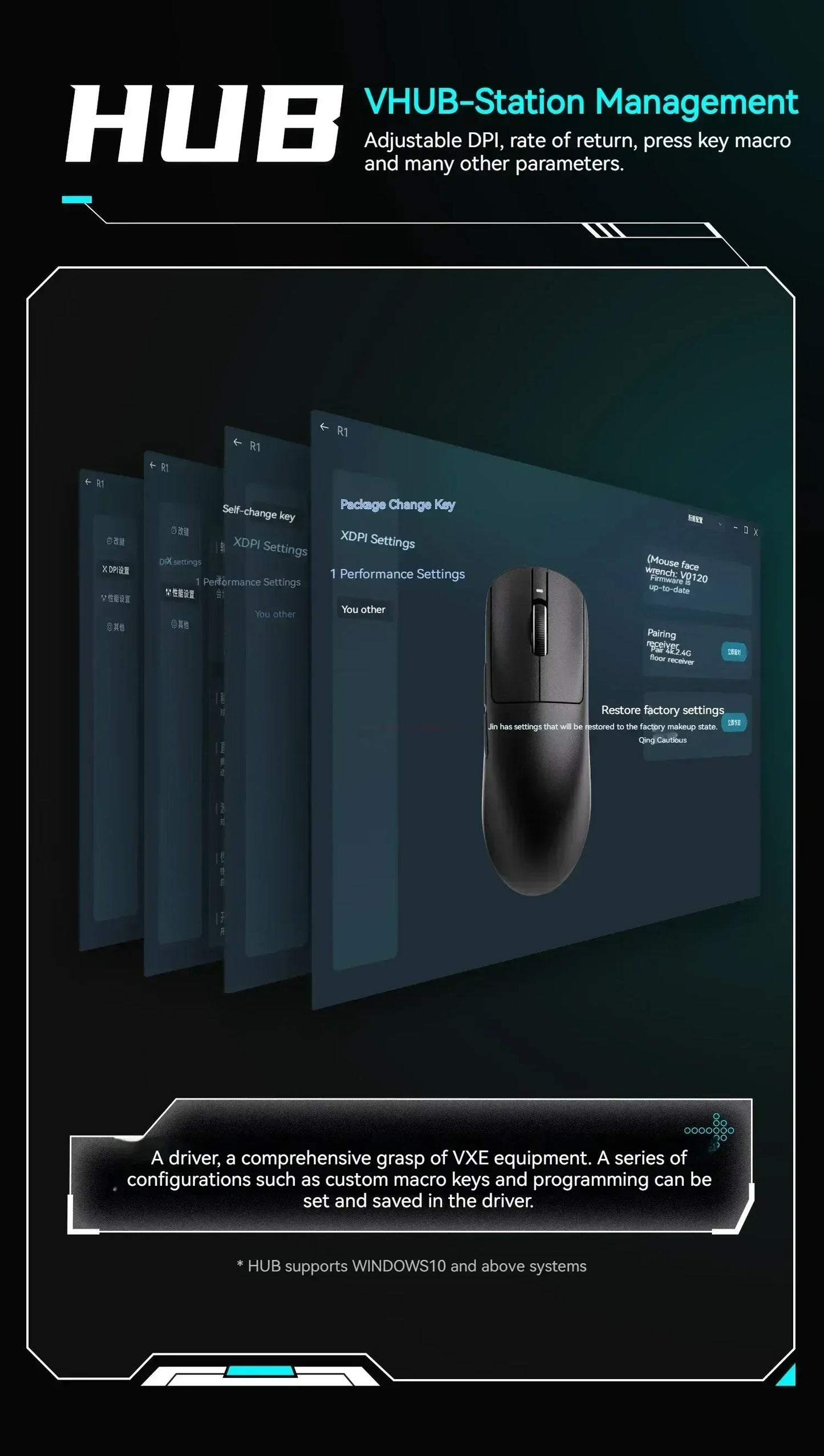 Vgn Vxe Dragonfly R1 Pro Max Gaming Mouse Bluetooth Mouse Rechargeable Gamer Paw3395 Lightweight Ergonomic Wireless Mouse Esport