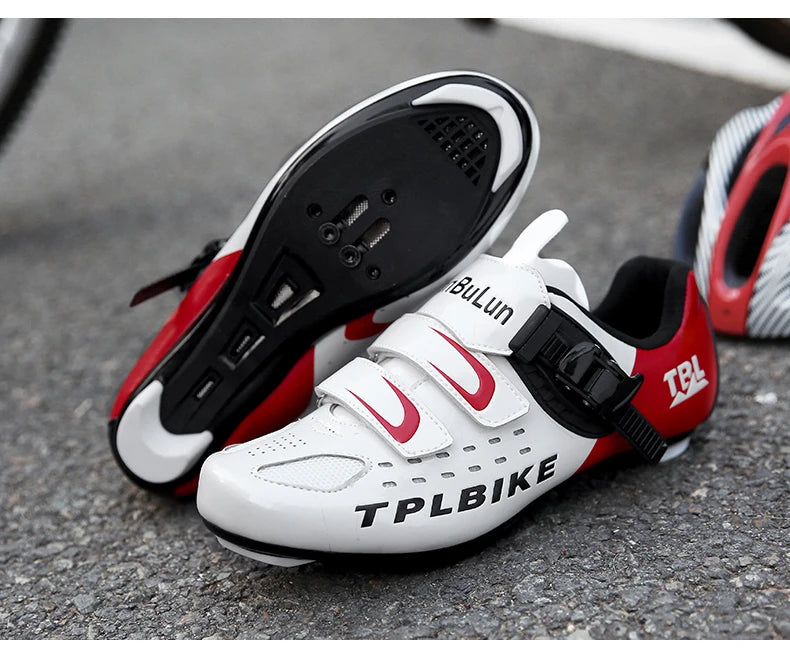 New Men's and Women's Bicycle Shoes,Outdoor Cycling Shoes,Three Functional Soles,Professional Training Shoes