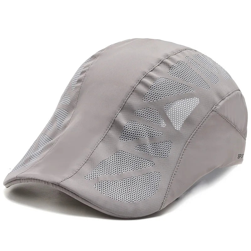 Boné de basebol unissexo com letras impressas, de secagem rápida; chapéus de sol; bonés de malha respirável para atividades ao ar livre no verão; boinas; viseiras; chapéus de golfe