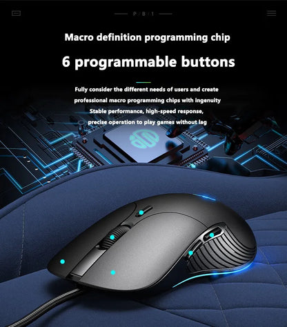 INPHIC B1 USB Wired Mouse Silent Office Gaming Mouse for PC and Laptops