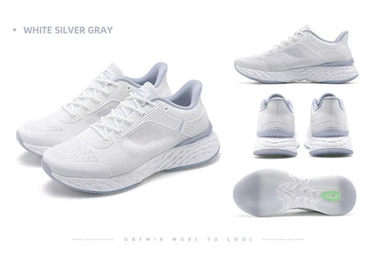 Zapatillas de running ONEMIX YUE SHUANG para hombre con amortiguación de aire, zapatillas deportivas para pareja, calzado deportivo para correr al aire libre y caminar para mujer