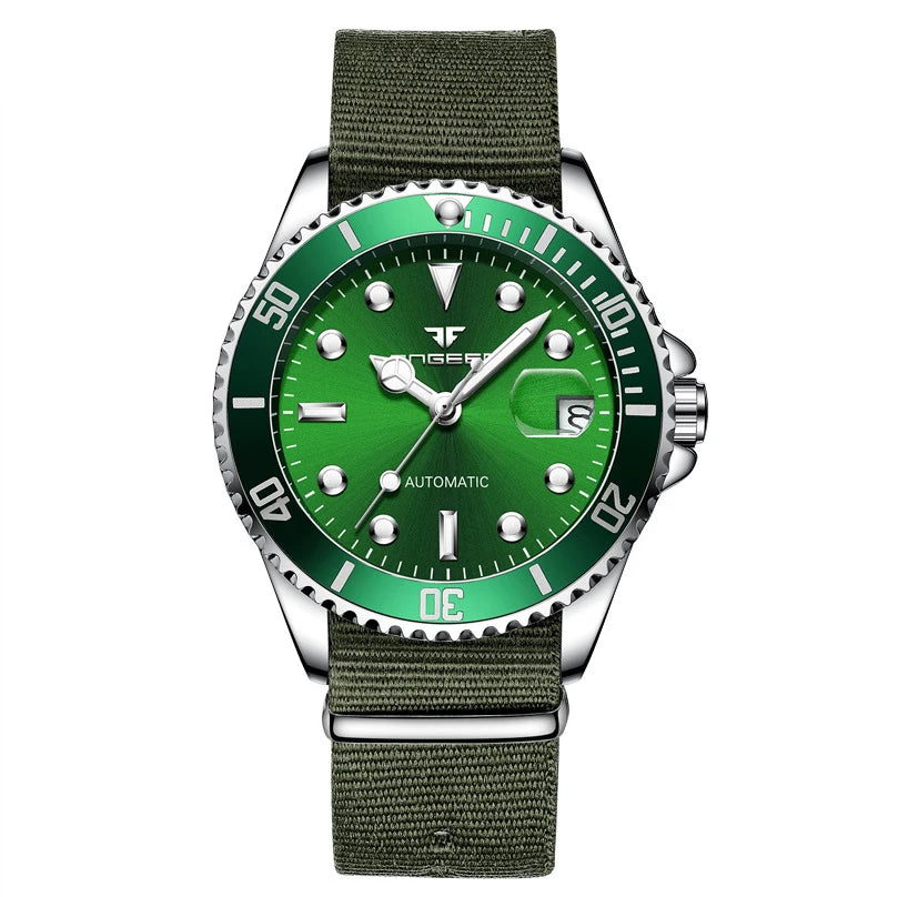 Orologi da polso meccanici BINBOND da uomo, di lusso, luminescenti, impermeabili, automatici, con tourbillon, scheletrati