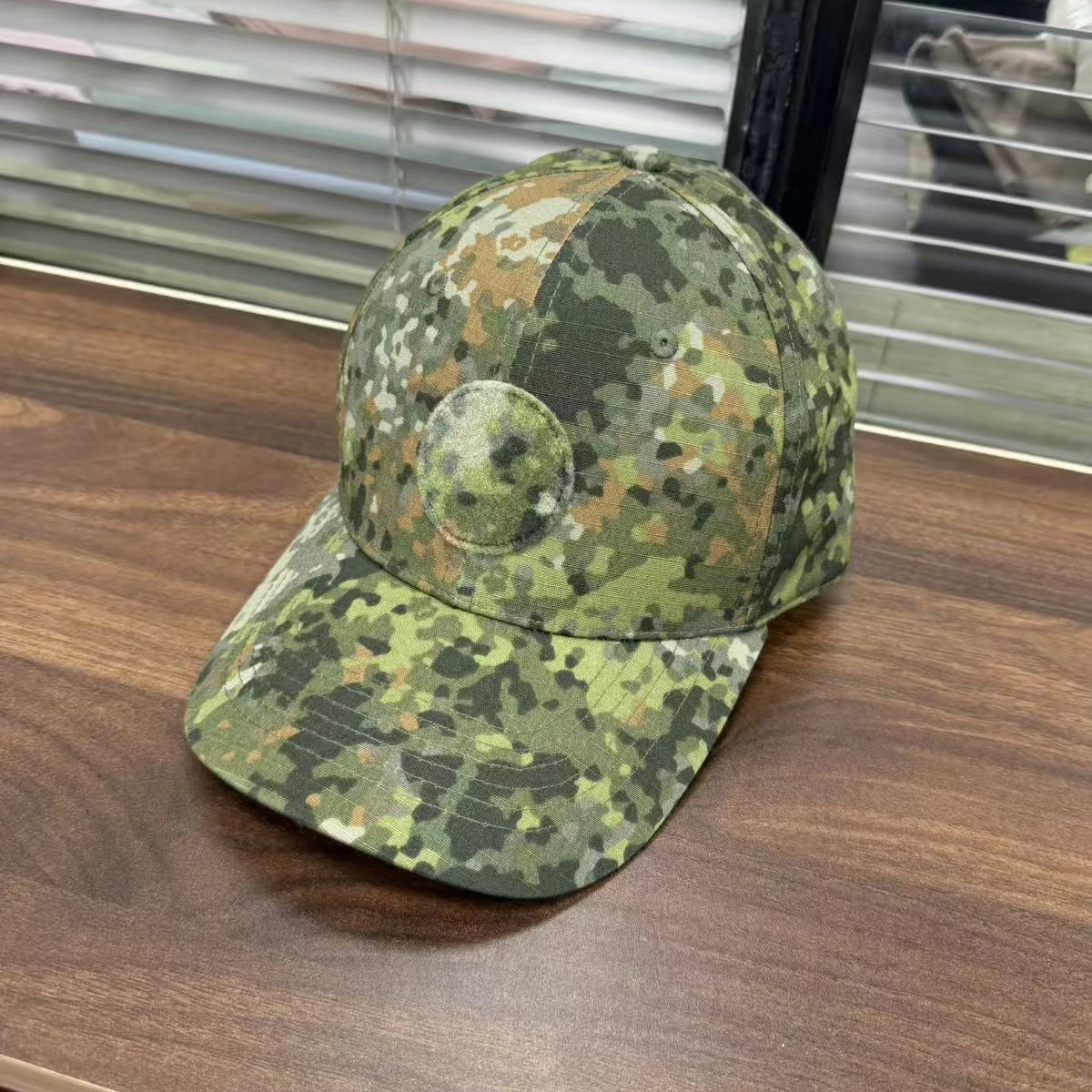 M19 NFP - Cappellino da baseball multicolore con motivo mimetico Flecktran dei Paesi Bassi, da uomo, per attività all'aperto, verde