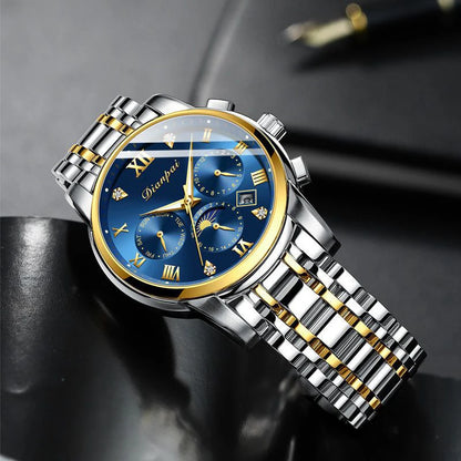 Orologio meccanico automatico da uomo Dianpai – Modello di lusso, impermeabile, multifunzione, dotato di display luminescente, dal design alla moda.