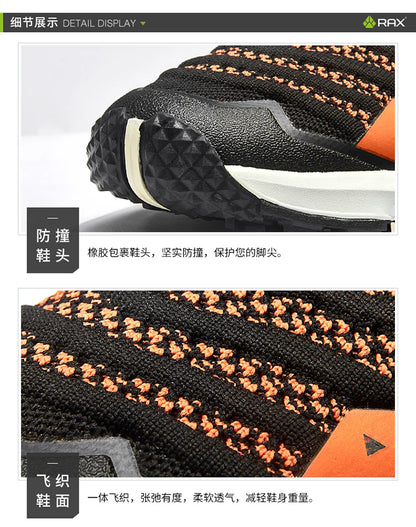Rax Men Waterproof Hiking Shoes Breathable Hiking Boots Outdoor Trekking Sports Sneakers Tactical Shoes